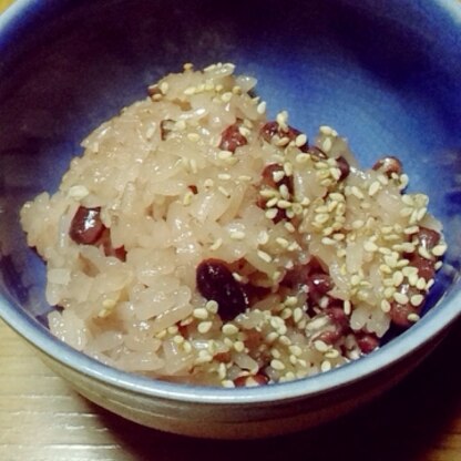 初めてのお赤飯！とても分かりやすいレシピで美味しく作れました♪素敵レシピ有難うございます。